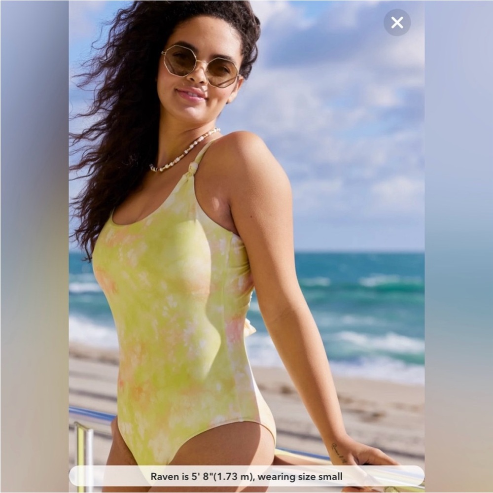 Aerie Knot One Piece Swimsuit M Long NEW 789